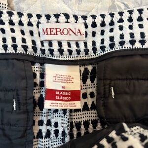 Merona Black and White Patterned Jacket